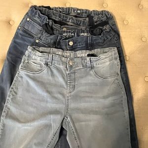Lot of Girls Arizona Jeans 18 1/2 plus jeggings.